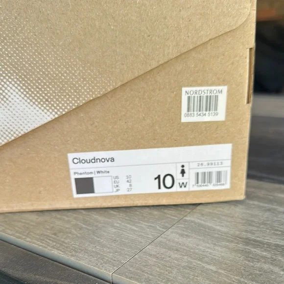 On Running Cloudnova Black and White Sneakers - Picture 3 of 4